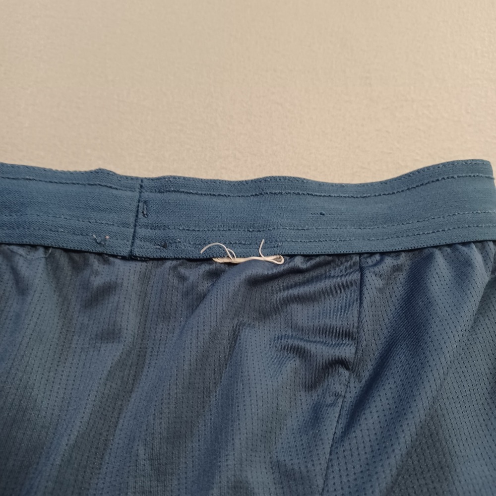 Mens Tropical Floral Swim Trunks Blue Gray Elastic Waist Mesh Liner Size Medium - Picture 2 of 8